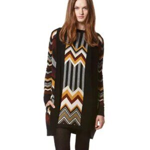 Vintage Italy Designer Y2K Missoni Target Chevron Pattern Dress & Cardigan M NWT